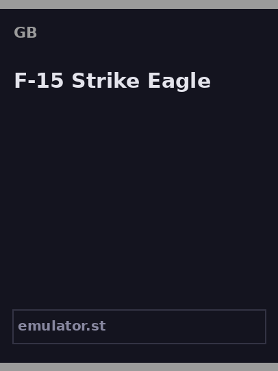F-15 Strike Eagle
