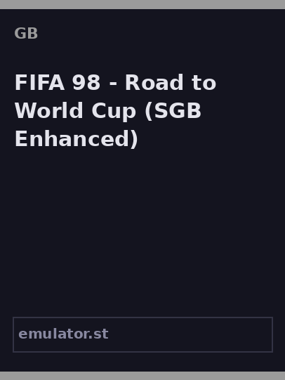 FIFA 98 - Road to World Cup
