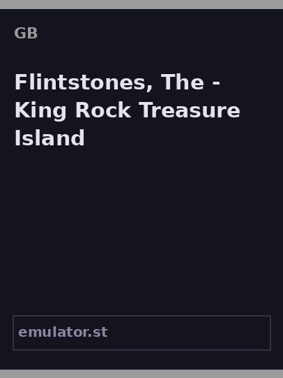 Flintstones, The - King Rock Treasure Island
