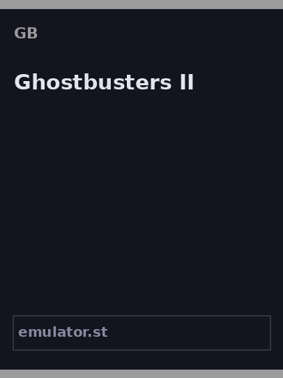 Ghostbusters II