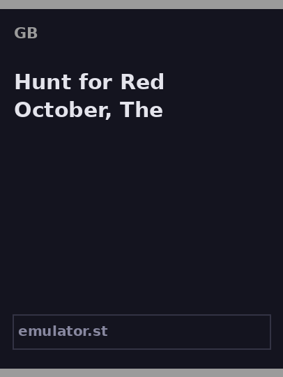 Hunt for Red October, The