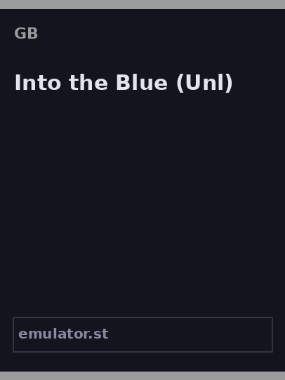 Into the Blue