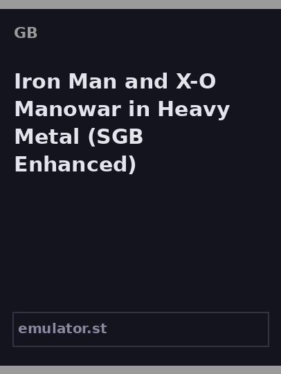 Iron Man and X-O Manowar in Heavy Metal