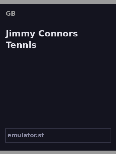 Jimmy Connors Tennis