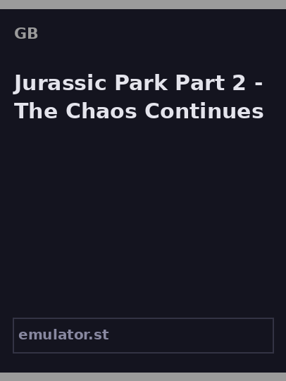 Jurassic Park Part 2 - The Chaos Continues