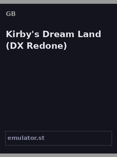 Kirby's Dream Land