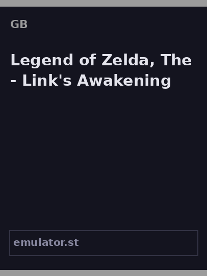 Legend of Zelda, The - Link's Awakening