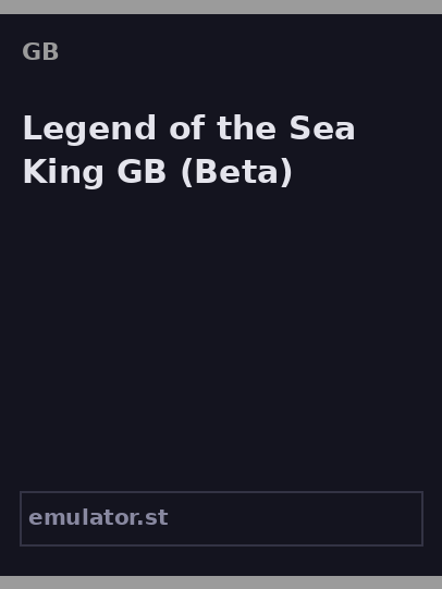 Legend of the Sea King GB