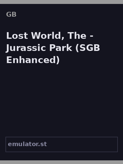 Lost World, The - Jurassic Park