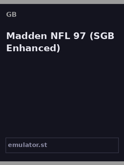 Madden NFL 97