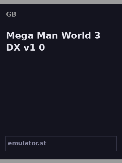 Mega Man World 3 DX v1.0
