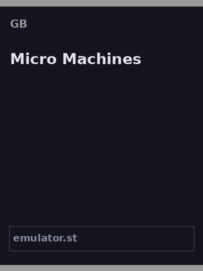 Micro Machines