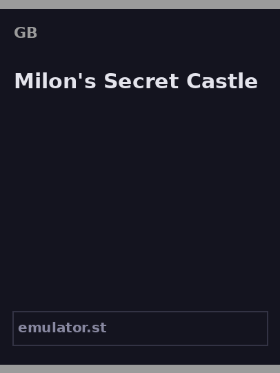 Milon's Secret Castle