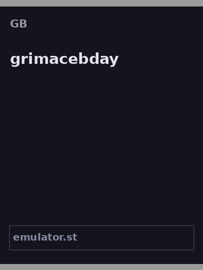 grimacebday