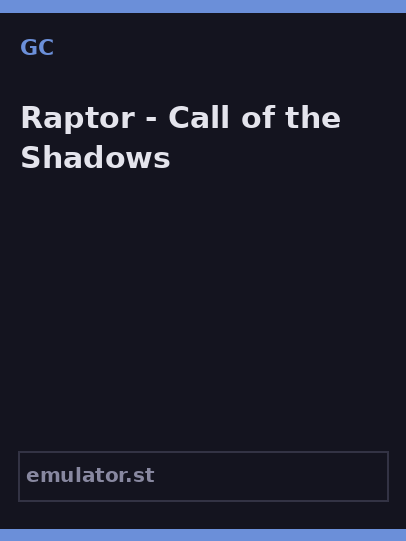 Raptor - Call of the Shadows