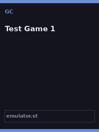 Test Game 1