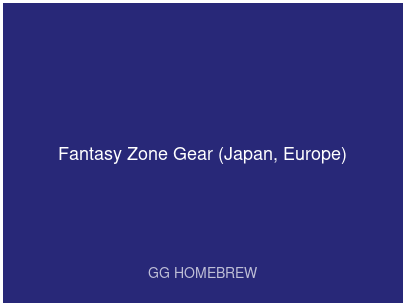 Fantasy Zone Gear