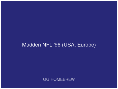 Madden NFL '96