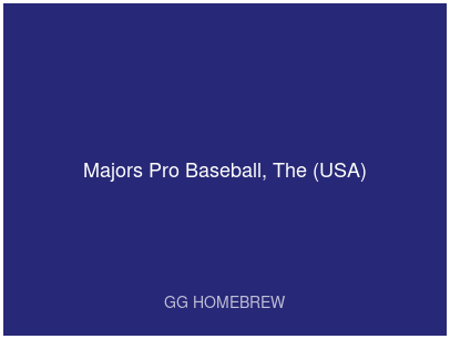 Majors Pro Baseball, The