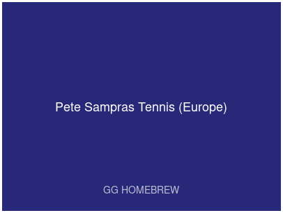 Pete Sampras Tennis