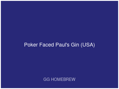 Poker Faced Paul's Gin