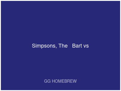 Simpsons, The - Bart vs. The World