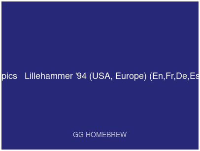 Winter Olympics - Lillehammer '94
