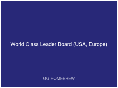 World Class Leader Board