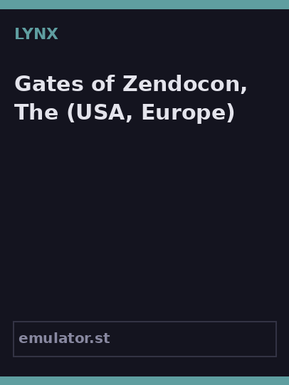 Gates of Zendocon, The