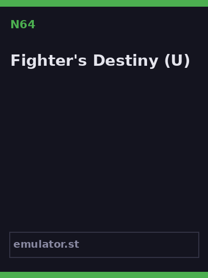Fighter's Destiny
