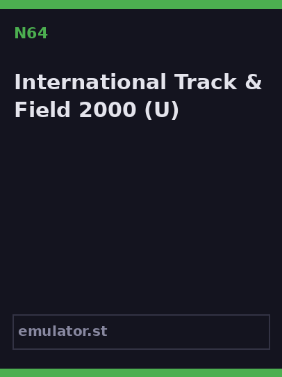 International Track & Field 2000