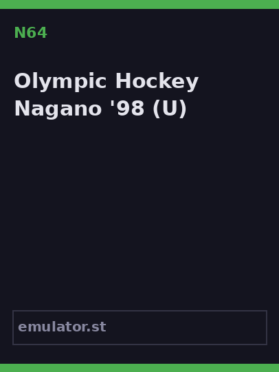 Olympic Hockey Nagano '98