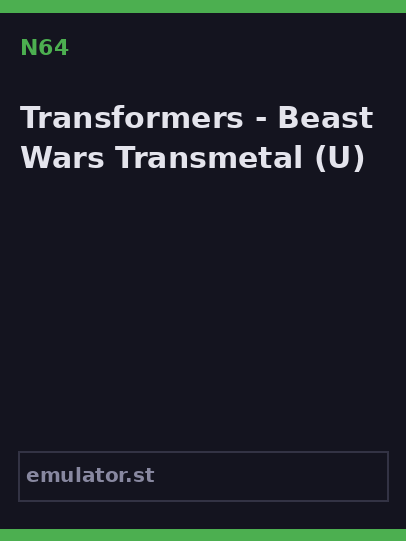 Transformers - Beast Wars Transmetal