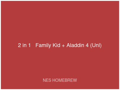 2-in-1 - Family Kid + Aladdin 4