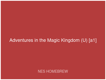 Adventures In The Magic Kingdom