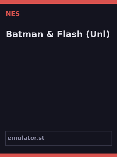 Batman & Flash