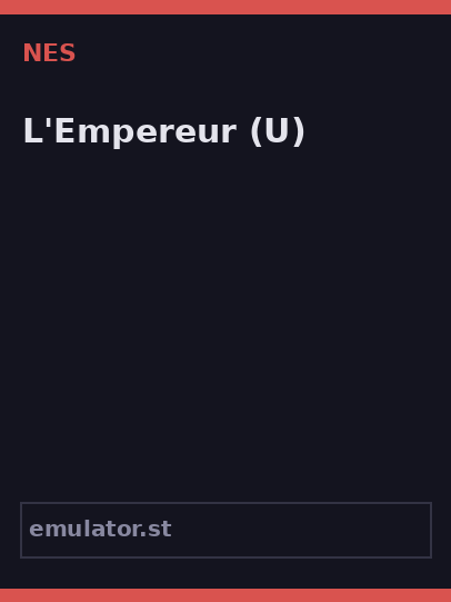 Empereur, L'