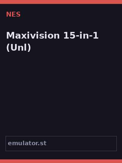 Maxivision 15-in-1