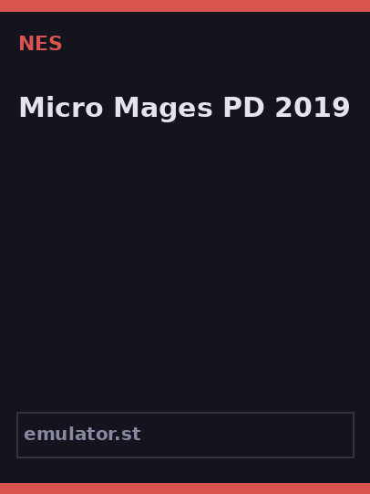 Micro Mages PD 2019