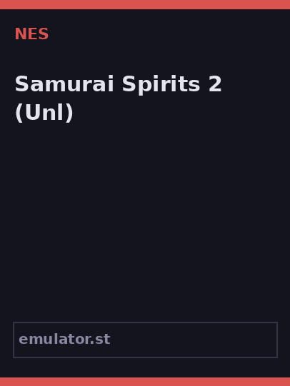 Samurai Spirits 2
