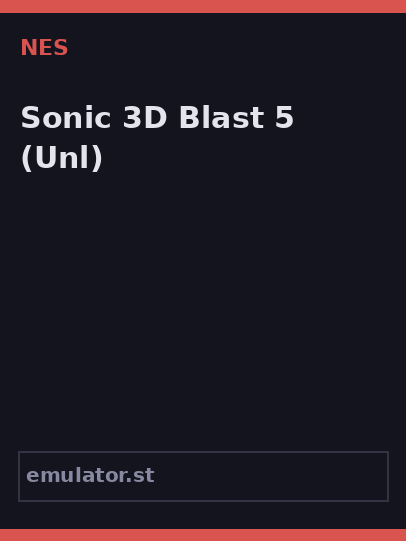 Sonic 3D Blast 5