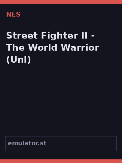 Street Fighter II - The World Warrior