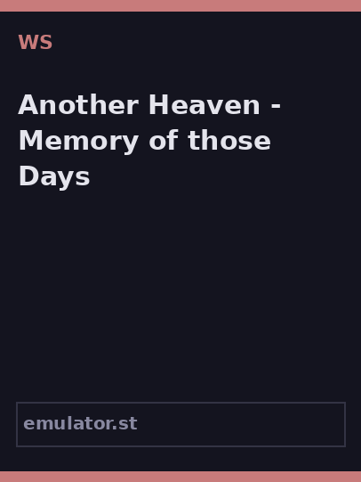 Another Heaven - Memory of those Days