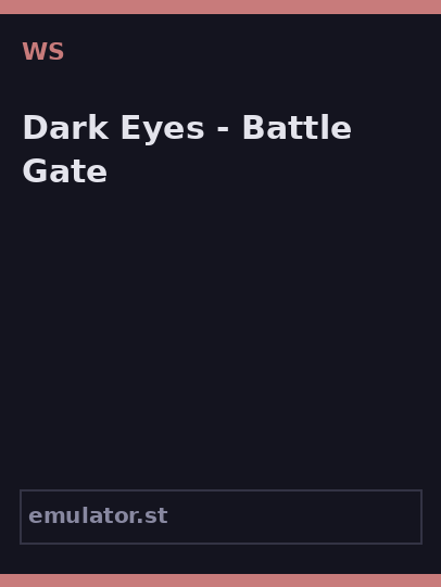 Dark Eyes - Battle Gate
