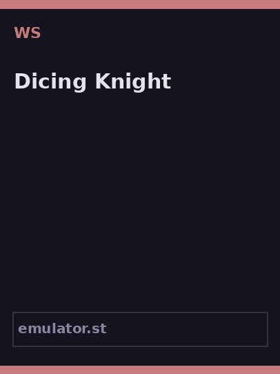 Dicing Knight.