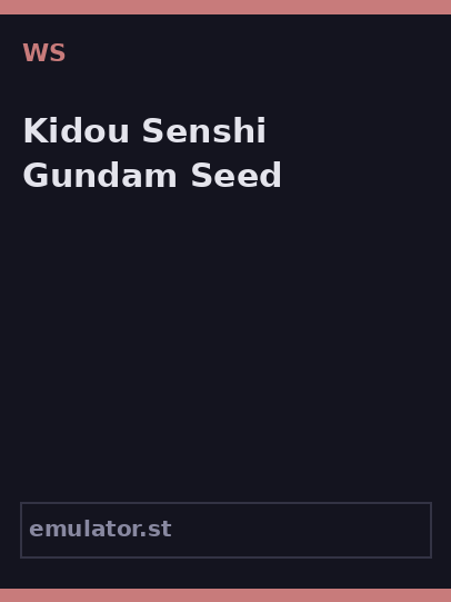 Kidou Senshi Gundam Seed