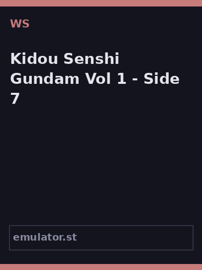 Kidou Senshi Gundam Vol. 1 - Side 7