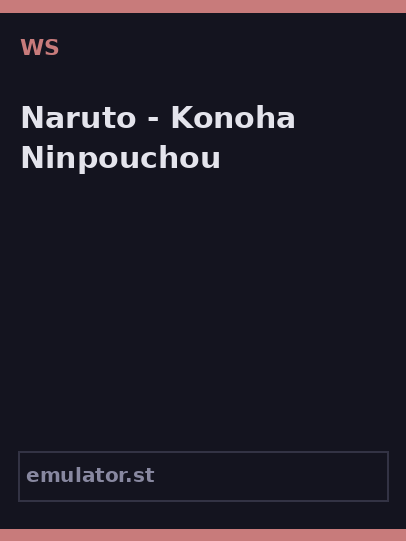 Naruto - Konoha Ninpouchou