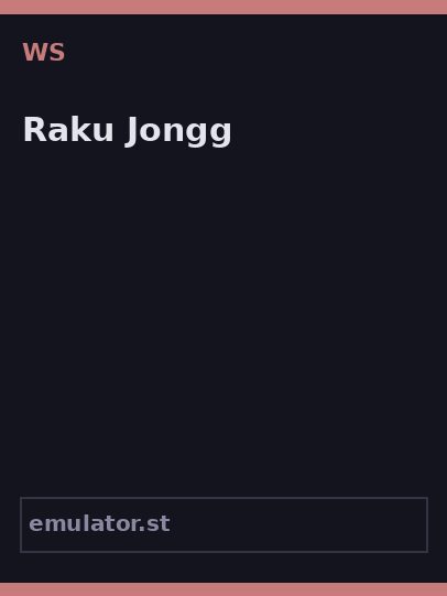 Raku Jongg