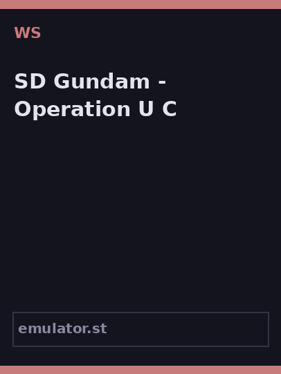SD Gundam - Operation U.C.